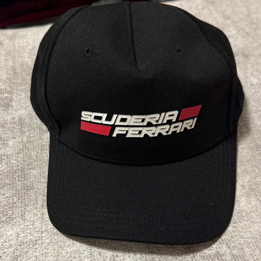 Ferrari Black Cap with Red and White Logo